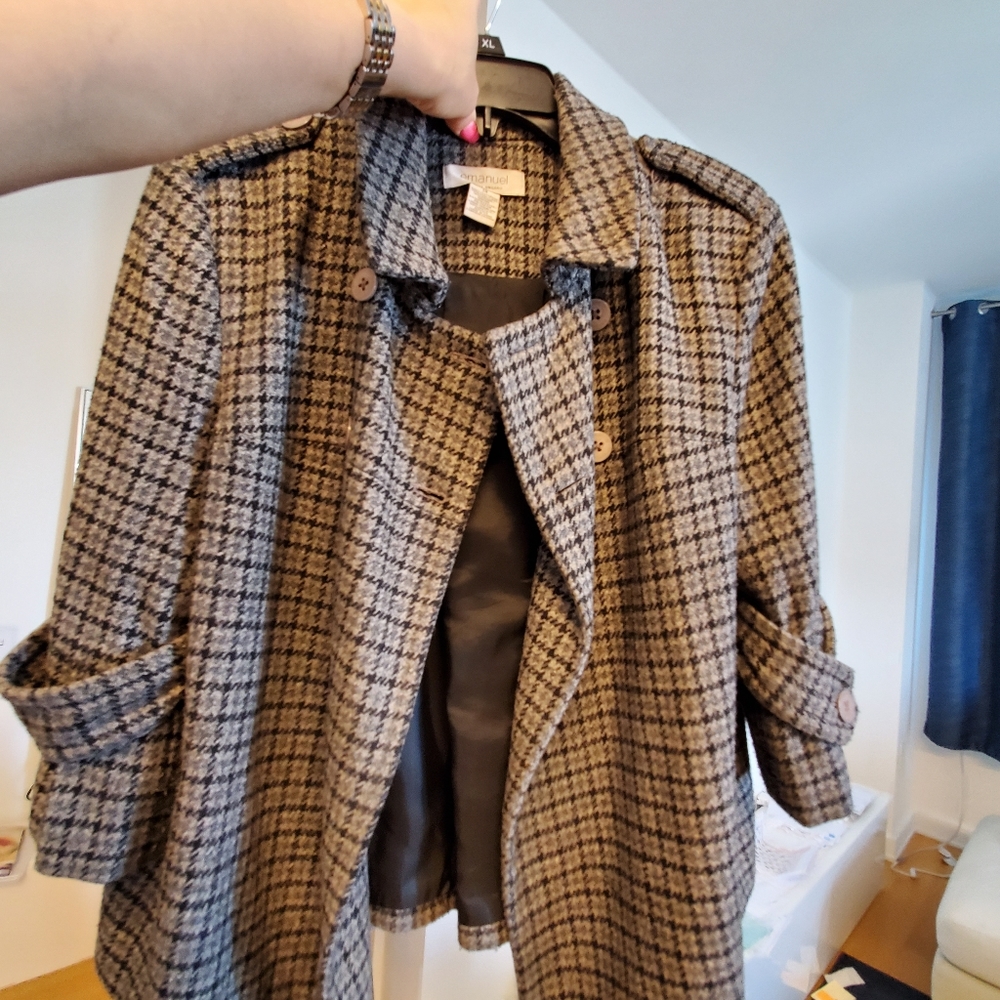 Emanuel Ungaro Houndstooth Swing Jacket